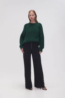 Discovery Braided Cable Jumper -Aje 23AW1161 FRST GRN 3