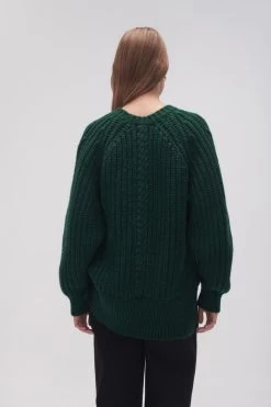 Discovery Braided Cable Jumper -Aje 23AW1161 FRST GRN 6