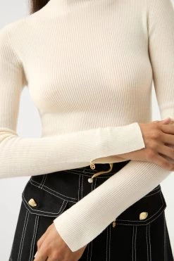 Alina Rib Knit Top 10 Alina Rib Knit Top -Aje 23AW1162 CRM 4 e86a994d 596a 4fed 9a8f 2da17822e4a7