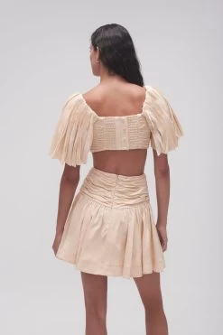 Cari Ruched Crop Top 13 Cari Ruched Crop Top -Aje 23AW1202 CCNT CRM 7 e19bd0a1 7be3 4518 a577 268afeebc6ae