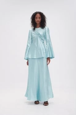 Moonglade Pierced Top 9 Moonglade Pierced Top -Aje 23AW1209 SPMNT BLU 3