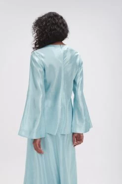 Moonglade Pierced Top 12 Moonglade Pierced Top -Aje 23AW1209 SPMNT BLU 6