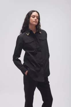 Ryka Hardware Shirt 12 Ryka Hardware Shirt -Aje 23AW1212 BLK 6