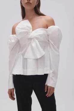 Valentina Strapless Bow Top -Aje 23AW1244 IVRY 4 f55695cf 5812 455b be97 e1b0e4ce6f9a