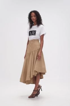 Willow Utility Midi Skirt -Aje 23AW4054 TPE GRY 3