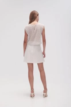 Freya Diamond Pearl Mini Skirt -Aje 23AW4055 IVRY 5