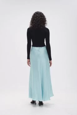 Moonglade Bias Maxi Skirt -Aje 23AW4056 SPMNT BLU 5