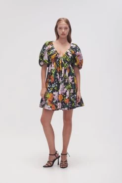 Gabrielle Plunge Mini Dress 8 Gabrielle Plunge Mini Dress -Aje 23AW5055 MDN FLO 1