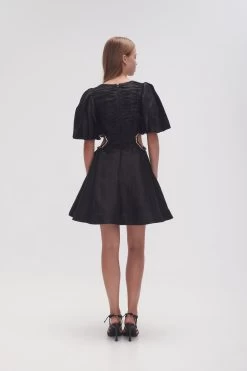 Monica Chain Link Mini Dress -Aje 23AW5117 BLK 5 1f702779 68cb 42f3 920f fed62022e787