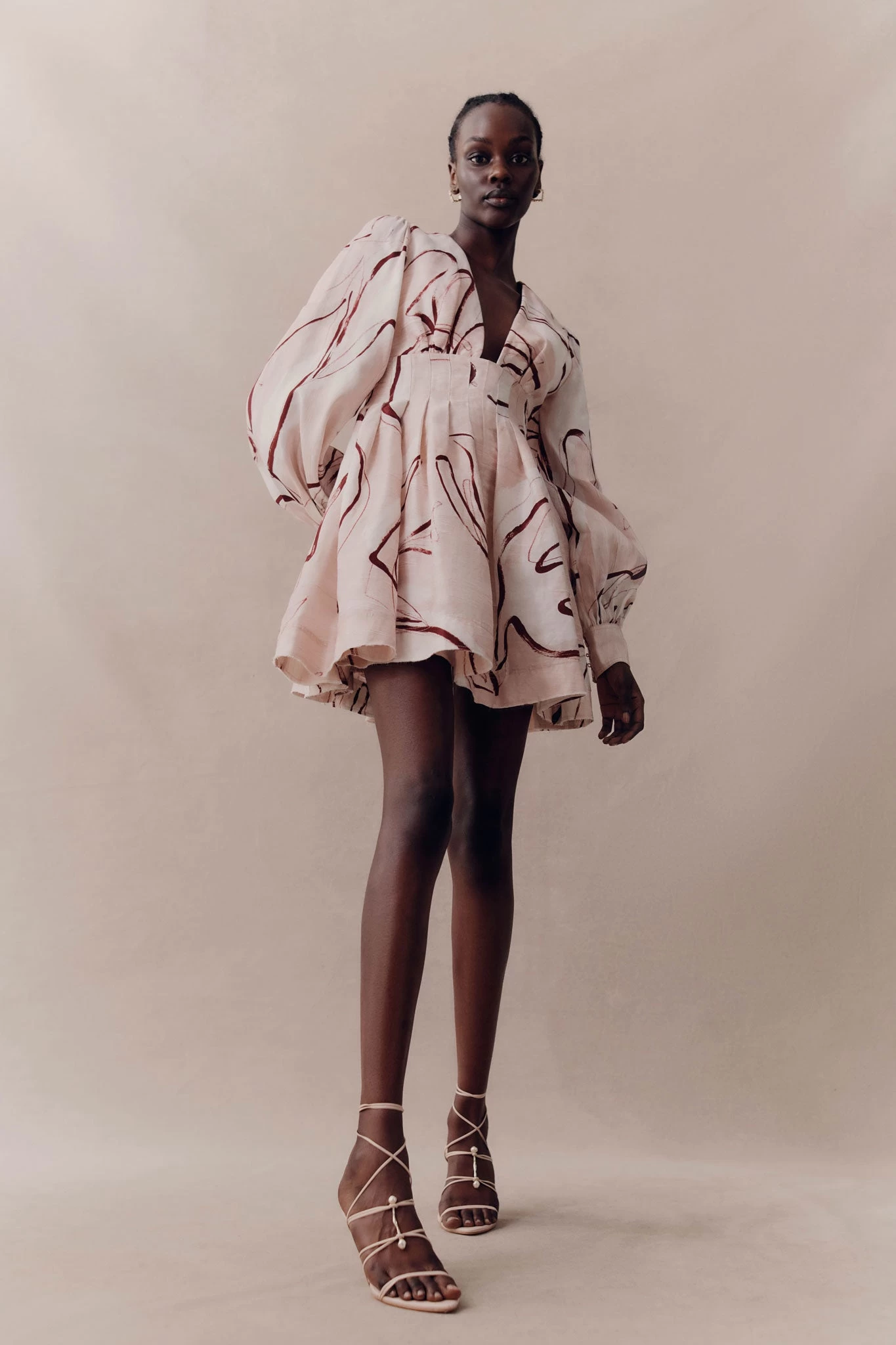 Amelia Plunge Mini Dress 7 Amelia Plunge Mini Dress - Image 7