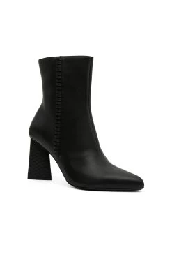 Ether Whipstitch Short Boot -Aje 23AW7032 BLK 3