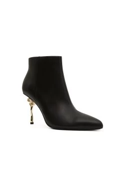 Quinn Ribbon Heel Ankle Boot -Aje 23AW7034 BLK 3