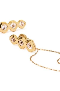 Highland Jewel Drop Earring -Aje 23AW9060 GLD 4