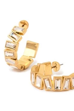 Alexine Large Jewel Hoop -Aje 23AW9062 GLD 4 8692f60c 9979 45dd 895a bdbbc4131d0c