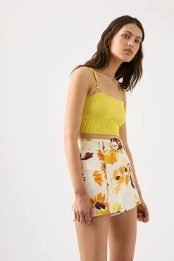 Lucia Knit Bustier -Aje 23CR1003 SUNF YLW 5