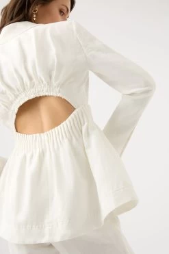 Elle Cartridge Pleat Jacket -Aje 23CR2000 IVRY 5 e423fd20 8611 4029 83bc 45f5075a6497