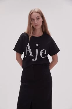 Flossie Embellished Logo Tee