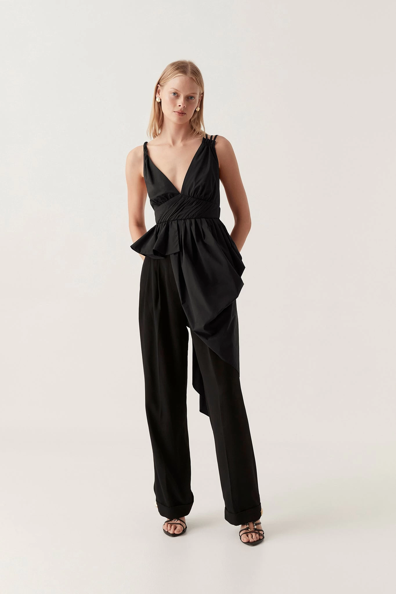 Karina Asymmetric Drape Top 5 Karina Asymmetric Drape Top - Image 5