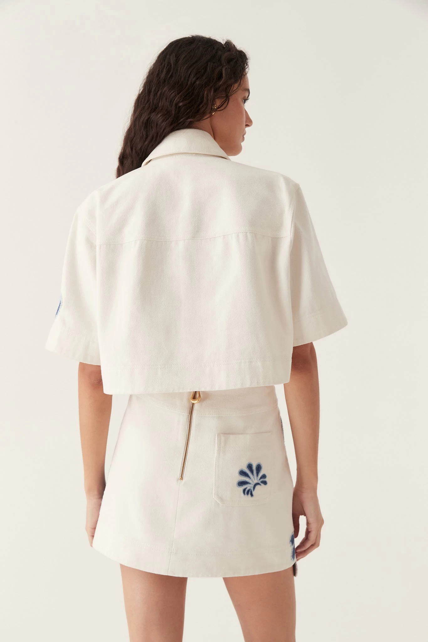 Esprit Embroidered Crop Top 5 Esprit Embroidered Crop Top - Image 5