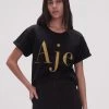 Ella Embellished Logo Tee
