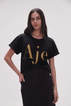 Ella Embellished Logo Tee