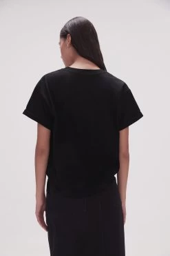 Ella Embellished Logo Tee 11 Ella Embellished Logo Tee -Aje 23SS1323 BLK GLD 6