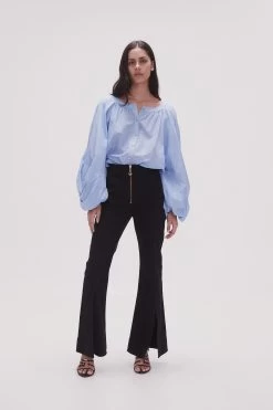 Violet Knot Sleeve Blouse 8 Violet Knot Sleeve Blouse -Aje 23SS1333 LT SKY BLU 3