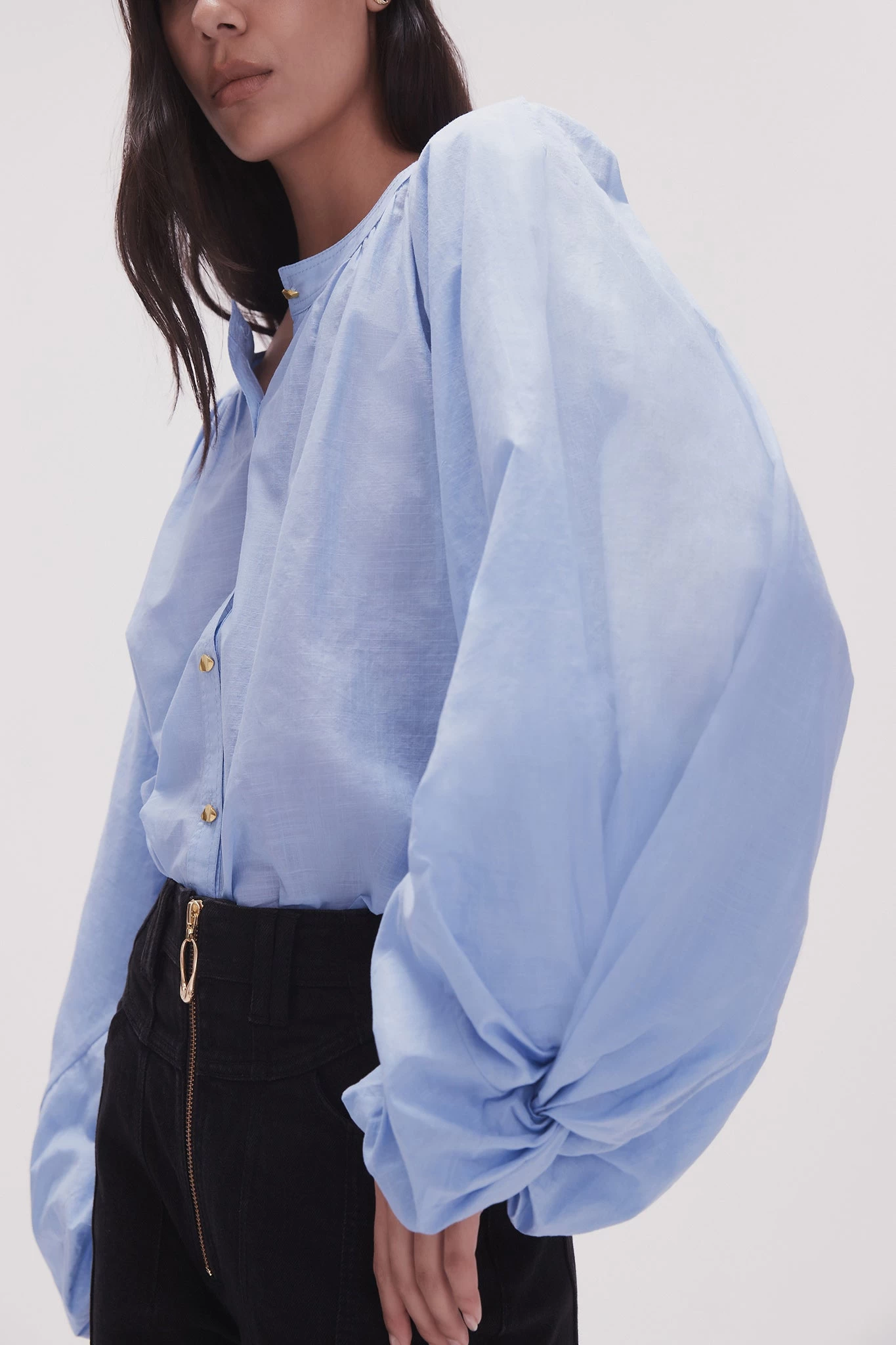 Violet Knot Sleeve Blouse 4 Violet Knot Sleeve Blouse - Image 4