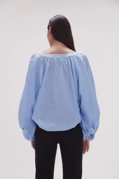 Violet Knot Sleeve Blouse 11 Violet Knot Sleeve Blouse -Aje 23SS1333 LT SKY BLU 6