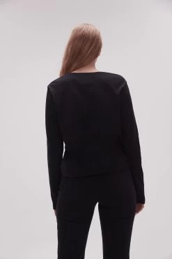 Remi Long Sleeve Logo Tee -Aje 23SS1340 BLK WHT LG 6