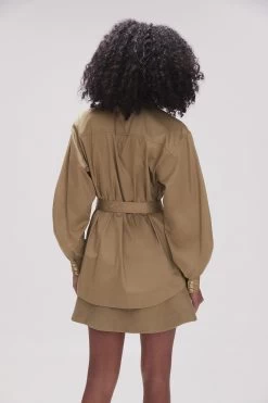 Louise Belted Shirt -Aje 23SS1347 DES KHAKI 6