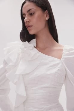 Adelia Ruffle Long Sleeve Top -Aje 23SS1351 IVRY 4 d773175a 023b 4990 89d8 22b4ba04c9f4