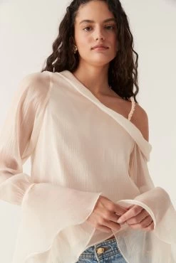 Edith Draped Top -Aje 23SS1368 CHMPGN CRM 1047 810f087b 16e9 4600 b878 813e37e79b98