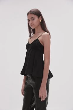 Stellar Camisole Top -Aje 23SS1492 BLK 5