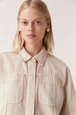 Shades Denim Shirt 10 Shades Denim Shirt -Aje 23SS1494 STNE 4