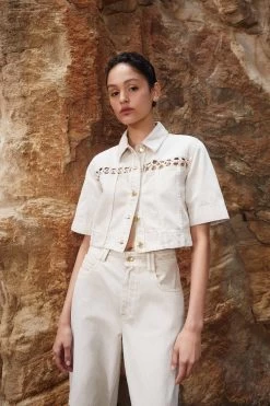 Effie Braided Denim Top