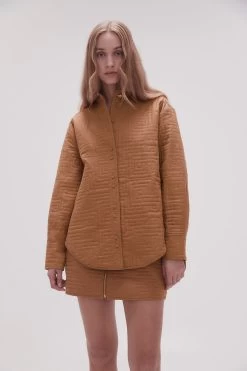 Surrealist Quilted Shacket -Aje 23SS2064 TWNY BWN 3 df2727cc 97a7 461b b520 7f5e045ada2c