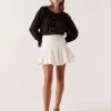 Carrie Ruched Mini Skirt