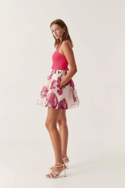 Dixie Flared Mini Skirt 10 Dixie Flared Mini Skirt -Aje 23SS4097 FALLING FL 5