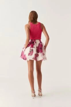 Dixie Flared Mini Skirt 11 Dixie Flared Mini Skirt -Aje 23SS4097 FALLING FL 6