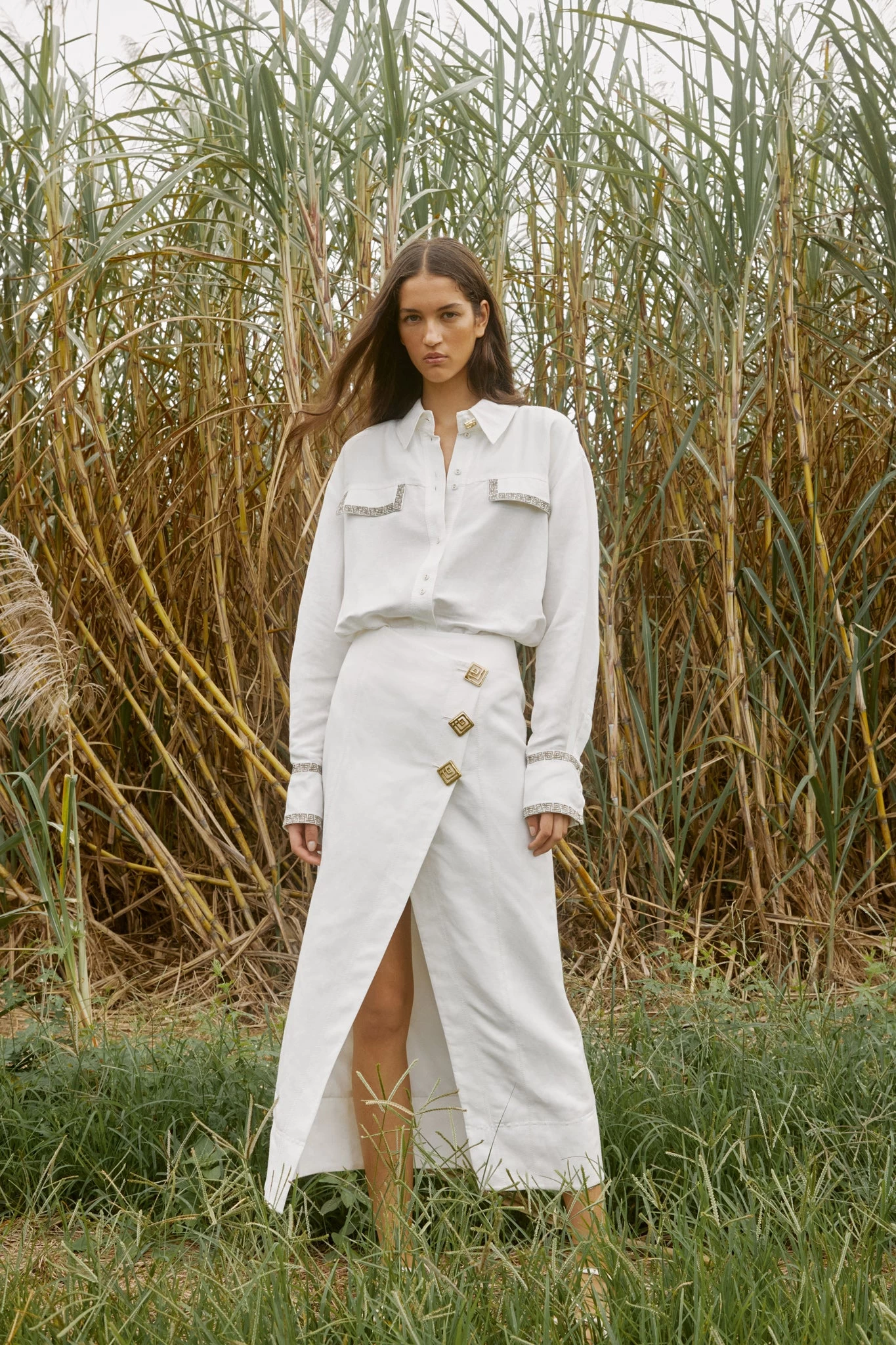 Araminta Wrap Front Midi Skirt 1 Araminta Wrap Front Midi Skirt