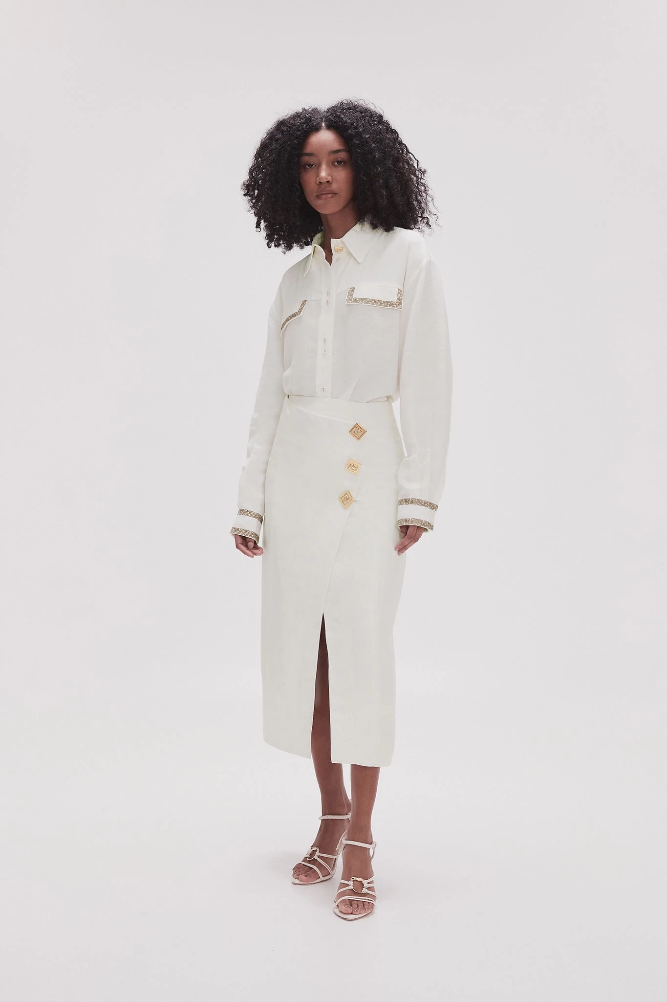 Araminta Wrap Front Midi Skirt 5 Araminta Wrap Front Midi Skirt - Image 5