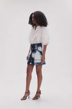 Enigma Denim Mini Skirt -Aje 23SS4150 TD INDIGO 5