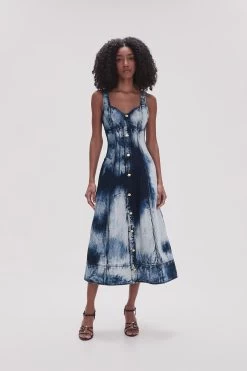 Enigma Denim Midi Dress 9 Enigma Denim Midi Dress -Aje 23SS5213 TD INDIGO 3 14af4240 0b4c 4457 89fc 4c671c1823c1