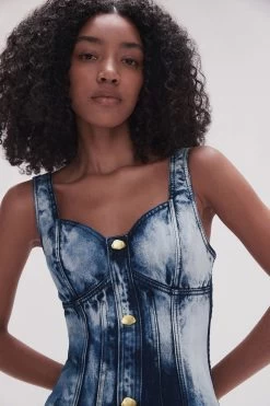 Enigma Denim Midi Dress 10 Enigma Denim Midi Dress -Aje 23SS5213 TD INDIGO 4 bc87ca29 6ad2 4aa5 97ca 75b82c5eb0bf