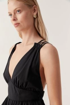 Eliza Asymmetric Dress 10 Eliza Asymmetric Dress -Aje 23SS5220 BLK 4