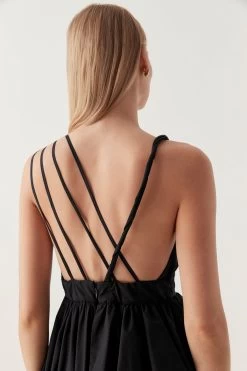 Eliza Asymmetric Dress 12 Eliza Asymmetric Dress -Aje 23SS5220 BLK 7