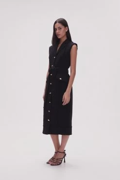 Isabel Utility Midi Dress -Aje 23SS5264 BLK 3