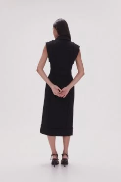Isabel Utility Midi Dress -Aje 23SS5264 BLK 5