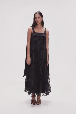 Ursula Midi Dress 8 Ursula Midi Dress -Aje 23SS5276 BLK 3